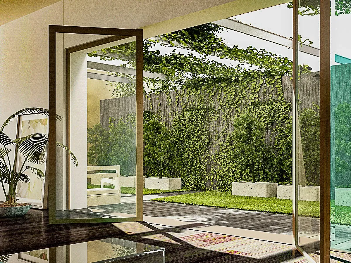 quadrio -- appartamenti- morbegno finestra su giardino