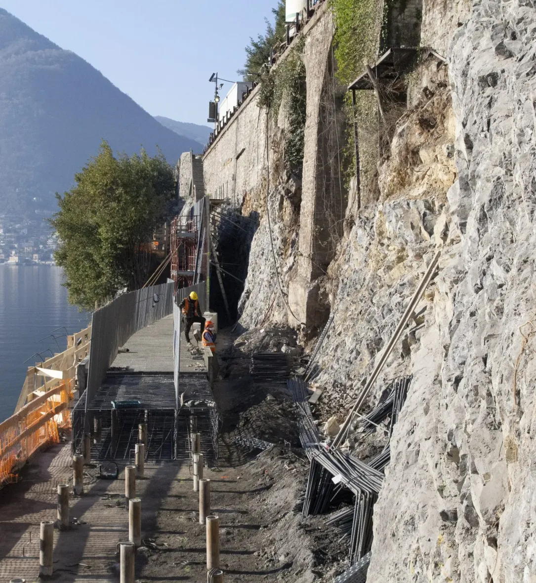 cantiere strada regina (tramezzina - Co)